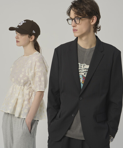 Firsthand（ファーストハンド）の「Firsthand/ファーストハンド フラワー シアージャガード ボリュームスリーブ ペプラムブラウス / 5分袖（シャツ/ブラウス・レディース・ホワイト/その他/ブラック・FREE）」の9枚目の写真