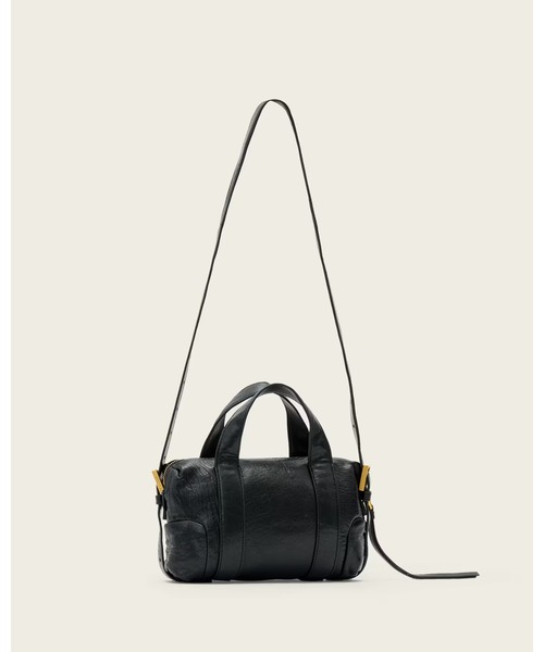 ALLSAINTS(オールセインツ)の「ARES GRAIN COMPACT CROSSBODY BAG | ARES GRAIN コンパクト クロスボディ バッグ(ショルダーバッグ・レディース・ブラック・ONE SIZE)」の6枚目の写真