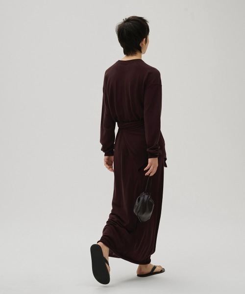 TODAYFUL（トゥデイフル）の「Tencelwool Knit Dress（ワンピース・レディース・ブラック/チョコ・38inch/36inch）」の7枚目の写真