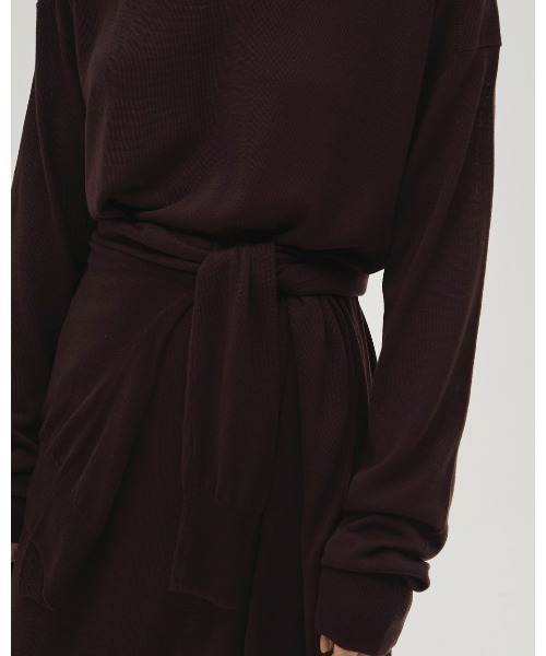 TODAYFUL（トゥデイフル）の「Tencelwool Knit Dress（ワンピース・レディース・ブラック/チョコ・38inch/36inch）」の11枚目の写真
