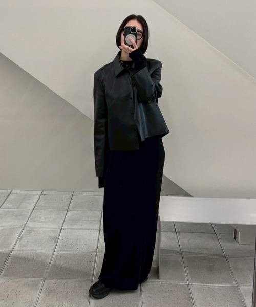 TODAYFUL（トゥデイフル）の「Tencelwool Knit Dress（ワンピース・レディース・ブラック/チョコ・38inch/36inch）」の5枚目の写真