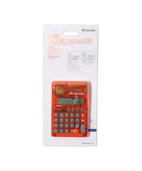 bpr BEAMS（ビーピーアール ビームス ）の「【50周年特別企画】"BEAMS TALKING SERIES" TALKING Calculator English（ステーショナリー・レディース・オレンジ/その他・ONE SIZE）」の4枚目の写真