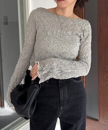 CAPRICIEUX LE'MAGE | リンクルボートネックニット(ニット/セーター)