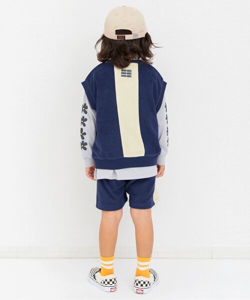 BREEZE(ブリーズ)の「【リンク/セットアップ可】サイドラインパイルハーフパンツ(その他パンツ・キッズ・イエロー/ネイビー/グリーン/ピンク・120/110/150/140/130/100/90)」の6枚目の写真