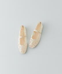 RODE SKO | フラワーシアーフラットシューズ(バレエシューズ)