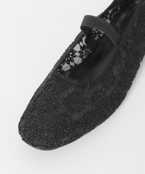 RODE SKO（ロデスコ）の「フラワーシアーフラットシューズ（バレエシューズ・レディース・アイボリー/ブラック・37/38/36）」の18枚目の写真