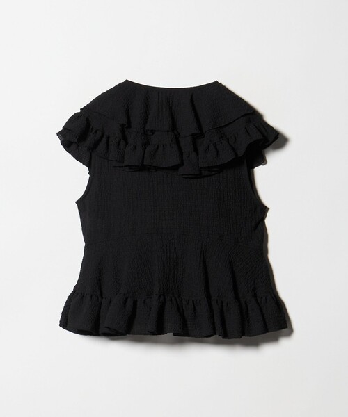 ASTRAET(アストラット)の「<ASTRAET>ペプラム フリルカラー ノースリーブブラウス(シャツ/ブラウス・レディース・ホワイト/ブラック・FREE)」の13枚目の写真