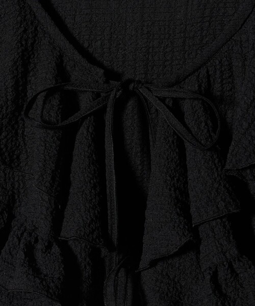 ASTRAET(アストラット)の「<ASTRAET>ペプラム フリルカラー ノースリーブブラウス(シャツ/ブラウス・レディース・ホワイト/ブラック・FREE)」の18枚目の写真