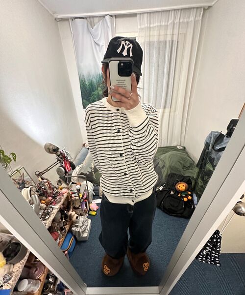 FLAWSROOM(フローズルーム)の「Aftersun Stripe Cardigan IVORY(カーディガン/ボレロ・メンズ・その他・MEDIUM/LARGE)」の4枚目の写真