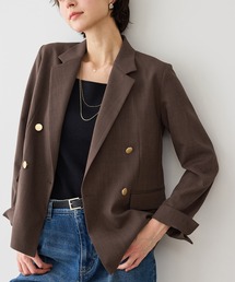 ROPE' PICNIC（ロペピクニック）の「カナパ 金ボタンジャケット/セットアップ対応・UV・抗菌防臭・接触冷感（テーラードジャケット）」