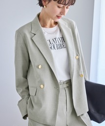 ROPE' PICNIC（ロペピクニック）の「カナパ 金ボタンジャケット/セットアップ対応・UV・抗菌防臭・接触冷感（テーラードジャケット）」