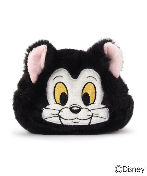 Disney(ディズニー)の「【Disney】キャットファーポーチ(ポーチ・レディース・ホワイト/ブラック/チャコールグレー・00)」の2枚目の写真