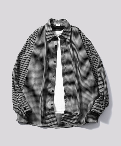TOBEE（トゥビー）の「【TOBEE】リラックスフィット レギュラーカラー ストライプシャツ &チェックシャツ（シャツ/ブラウス・メンズ・ブルー/ブラック/ブラウン/ベージュ・MEDIUM/LARGE/X-LARGE）」の11枚目の写真
