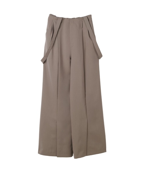 Her lip to(ハーリップトゥー)の「Front-Vent Suspender Pants(スラックス・レディース・モカ/ダークグレー/ブラック・M/S)」の10枚目の写真