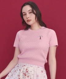 Cath Kidston（キャスキッドソン）の「ショートスリーブライトニットトップス Queenie's London（ニット/セーター）」
