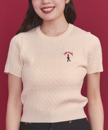Cath Kidston（キャスキッドソン）の「ショートスリーブライトニットトップス Queenie's London（ニット/セーター）」