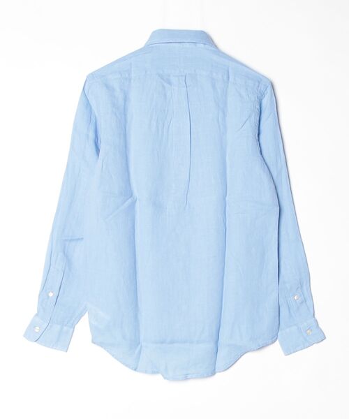 POLO RALPH LAUREN（ポロ ラルフ ローレン）の「クラシック フィット リネン シャツ（シャツ/ブラウス・メンズ・ブルー・M/L/XXL/S）」の2枚目の写真