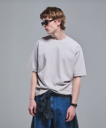 オーガニックコットン ポンチ クルーネック Tシャツ -接触冷感-