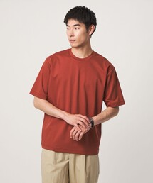 オーガニックコットン ポンチ クルーネック Tシャツ -接触冷感-