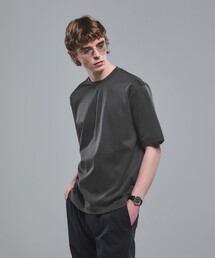 オーガニックコットン ポンチ クルーネック Tシャツ -接触冷感-