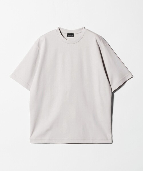 green label relaxing(グリーンレーベルリラクシング)の「オーガニックコットン ポンチ クルーネック Tシャツ -接触冷感-(Tシャツ/カットソー・メンズ・ダークグレー/ホワイト/ライトグレー/ライトブルー・XXL/L/S/M/XL)」の15枚目の写真