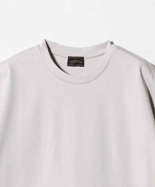 green label relaxing(グリーンレーベルリラクシング)の「オーガニックコットン ポンチ クルーネック Tシャツ -接触冷感-(Tシャツ/カットソー・メンズ・ダークグレー/ホワイト/ライトグレー/ライトブルー・XXL/L/S/M/XL)」の17枚目の写真