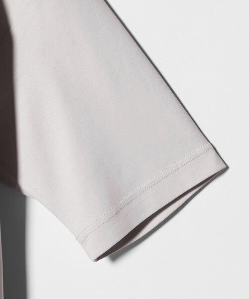 green label relaxing(グリーンレーベルリラクシング)の「オーガニックコットン ポンチ クルーネック Tシャツ -接触冷感-(Tシャツ/カットソー・メンズ・ダークグレー/ホワイト/ライトグレー/ライトブルー・XXL/L/S/M/XL)」の18枚目の写真