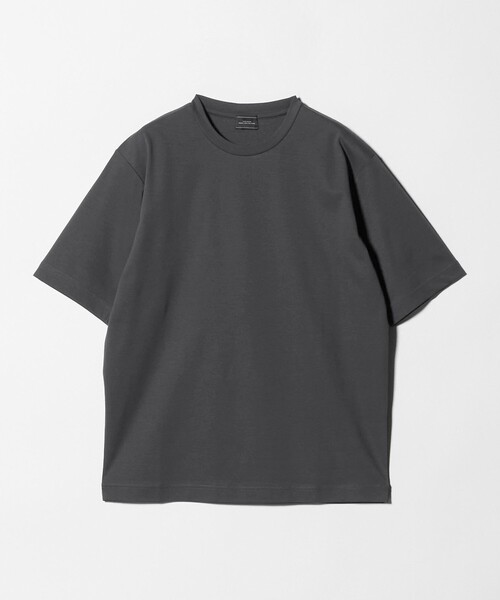 green label relaxing(グリーンレーベルリラクシング)の「オーガニックコットン ポンチ クルーネック Tシャツ -接触冷感-(Tシャツ/カットソー・メンズ・ダークグレー/ホワイト/ライトグレー/ライトブルー・XXL/L/S/M/XL)」の20枚目の写真