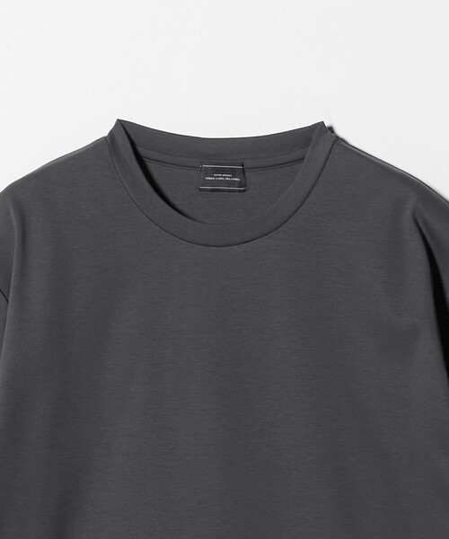 green label relaxing（グリーンレーベルリラクシング）の「オーガニックコットン ポンチ クルーネック Tシャツ -接触冷感-（Tシャツ/カットソー・メンズ・ダークグレー/ホワイト/ライトグレー/ライトブルー・XXL/L/S/M/XL）」の12枚目の写真