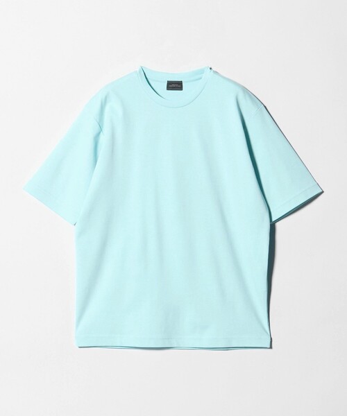 green label relaxing（グリーンレーベルリラクシング）の「オーガニックコットン ポンチ クルーネック Tシャツ -接触冷感-（Tシャツ/カットソー・メンズ・ダークグレー/ホワイト/ライトグレー/ライトブルー・XXL/L/S/M/XL）」の10枚目の写真