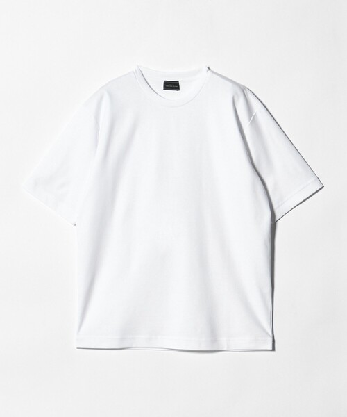 green label relaxing（グリーンレーベルリラクシング）の「オーガニックコットン ポンチ クルーネック Tシャツ -接触冷感-（Tシャツ/カットソー・メンズ・ダークグレー/ホワイト/ライトグレー/ライトブルー・XXL/L/S/M/XL）」の7枚目の写真