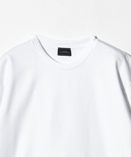 green label relaxing（グリーンレーベルリラクシング）の「オーガニックコットン ポンチ クルーネック Tシャツ -接触冷感-（Tシャツ/カットソー・メンズ・ダークグレー/ホワイト/ライトグレー/ライトブルー・XXL/L/S/M/XL）」の6枚目の写真