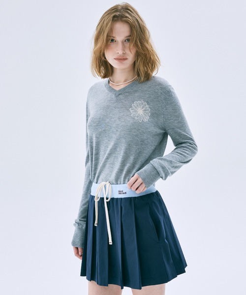 セール】COTTON PLEATED MINI SKIRT / コットン プリーツ ミニ