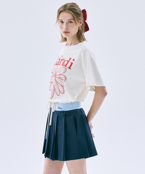 Mardi Mercredi（マルディメクルディ）の「COTTON PLEATED MINI SKIRT / コットン プリーツ ミニ スカート（スカート・レディース・ブルー/ネイビー・FREE）」の6枚目の写真