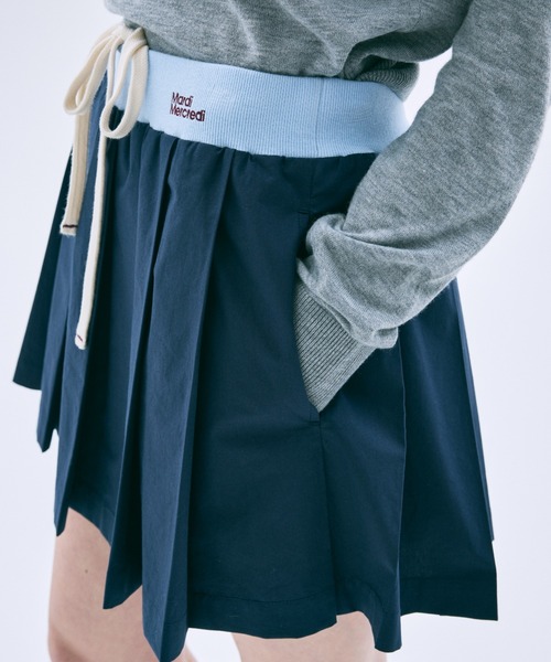 セール】COTTON PLEATED MINI SKIRT / コットン プリーツ ミニ