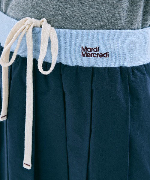 Mardi Mercredi（マルディメクルディ）の「COTTON PLEATED MINI SKIRT / コットン プリーツ ミニ スカート（スカート・レディース・ブルー/ネイビー・FREE）」の14枚目の写真