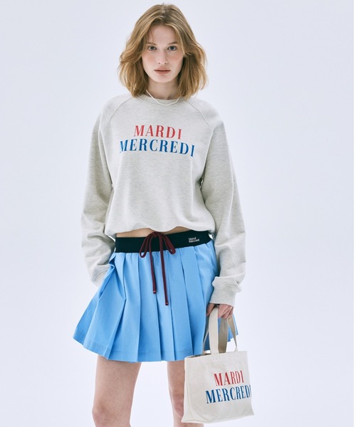 Mardi Mercredi（マルディメクルディ）の「COTTON PLEATED MINI SKIRT / コットン プリーツ ミニ スカート（スカート・レディース・ブルー/ネイビー・FREE）」の15枚目の写真