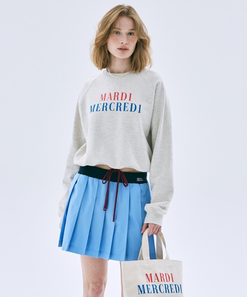 Mardi Mercredi（マルディメクルディ）の「COTTON PLEATED MINI SKIRT / コットン プリーツ ミニ スカート（スカート・レディース・ブルー/ネイビー・FREE）」の16枚目の写真