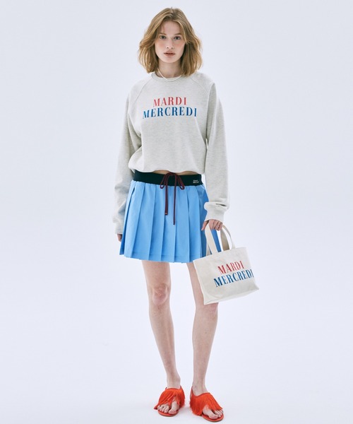 Mardi Mercredi（マルディメクルディ）の「COTTON PLEATED MINI SKIRT / コットン プリーツ ミニ スカート（スカート・レディース・ブルー/ネイビー・FREE）」の17枚目の写真