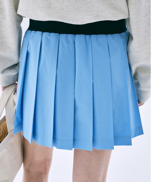 Mardi Mercredi（マルディメクルディ）の「COTTON PLEATED MINI SKIRT / コットン プリーツ ミニ スカート（スカート・レディース・ブルー/ネイビー・FREE）」の20枚目の写真