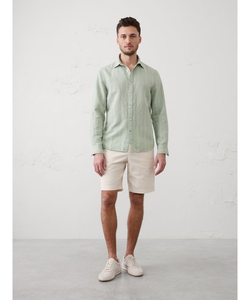 BANANA REPUBLIC FACTORY STORE(バナナリパブリック ファクトリーストア)の「BANANA REPUBLIC FACTORY STORE スリムフィット リネンブレンド シャツ(シャツ/ブラウス・メンズ・ネイビー/ブルー系その他/グリーン系その他/オレンジ/ブルー/ホワイト/マルチ/グレー/ブルー系その他2/グリーン/イエロー/ワインレッド/ベージュ・XL/L/M/S)」の22枚目の写真