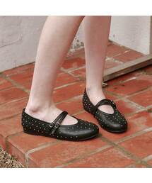 FORRR（フォルンルン）の「Stud Two Strap Maryjane - 2Color（スニーカー）」