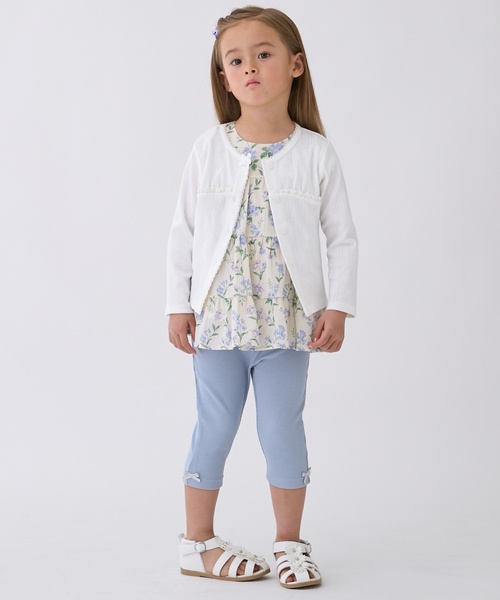 petit main（プティマイン）の「【リンク】UV針ぬきカットカーディガン（カーディガン/ボレロ・キッズ・カラフル/トップグレー/オフホワイト/レッド・110cm/100cm/130cm/120cm/80ｃｍ/90cm）」の11枚目の写真