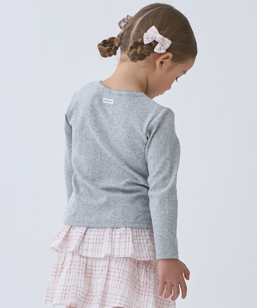 petit main（プティマイン）の「【リンク】UV針ぬきカットカーディガン（カーディガン/ボレロ・キッズ・カラフル/トップグレー/オフホワイト/レッド・110cm/100cm/130cm/120cm/80ｃｍ/90cm）」の12枚目の写真