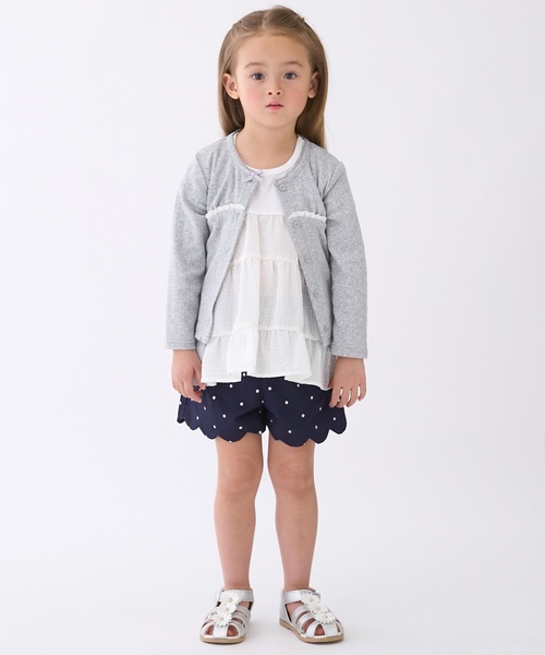 petit main（プティマイン）の「【リンク】UV針ぬきカットカーディガン（カーディガン/ボレロ・キッズ・カラフル/トップグレー/オフホワイト/レッド・110cm/100cm/130cm/120cm/80ｃｍ/90cm）」の15枚目の写真