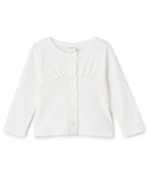 petit main（プティマイン）の「【リンク】UV針ぬきカットカーディガン（カーディガン/ボレロ・キッズ・カラフル/トップグレー/オフホワイト/レッド・110cm/100cm/130cm/120cm/80ｃｍ/90cm）」の18枚目の写真