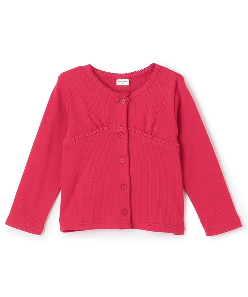 petit main（プティマイン）の「【リンク】UV針ぬきカットカーディガン（カーディガン/ボレロ・キッズ・カラフル/トップグレー/オフホワイト/レッド・110cm/100cm/130cm/120cm/80ｃｍ/90cm）」の19枚目の写真