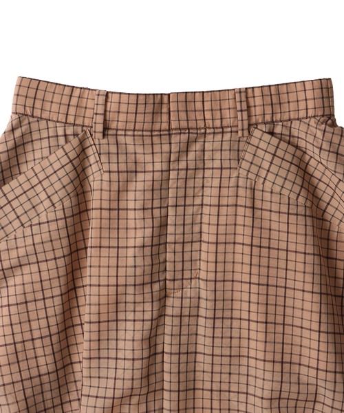 DRESSLAVE（ドレスレイブ）の「sheer check irregular hem skirt(シアーチェックイレギュラーヘムスカート)（スカート・レディース・キャメル/ブラウン・38）」の12枚目の写真
