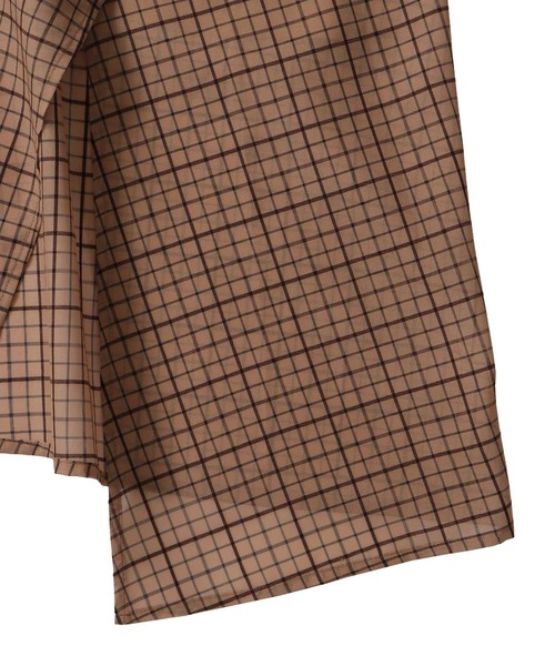 DRESSLAVE（ドレスレイブ）の「sheer check irregular hem skirt(シアーチェックイレギュラーヘムスカート)（スカート・レディース・キャメル/ブラウン・38）」の14枚目の写真