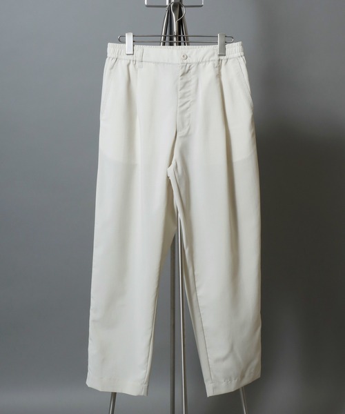 ANPAS(アンパス)の「Lightweight Quick-Dry Polyester Easy Pants / まるで空気 軽量ポリドライ タックテーパードイージーパンツ メンズ ボトムス(その他パンツ・メンズ・ライトグレー/ブラック/オフホワイト/ライトブルー・L/XL/M)」の2枚目の写真